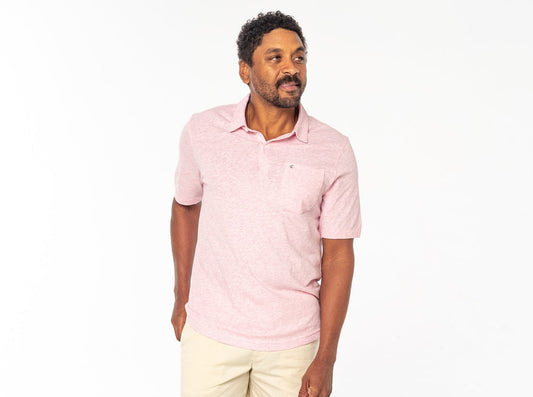 Sunwashed Polo - Heather Pink