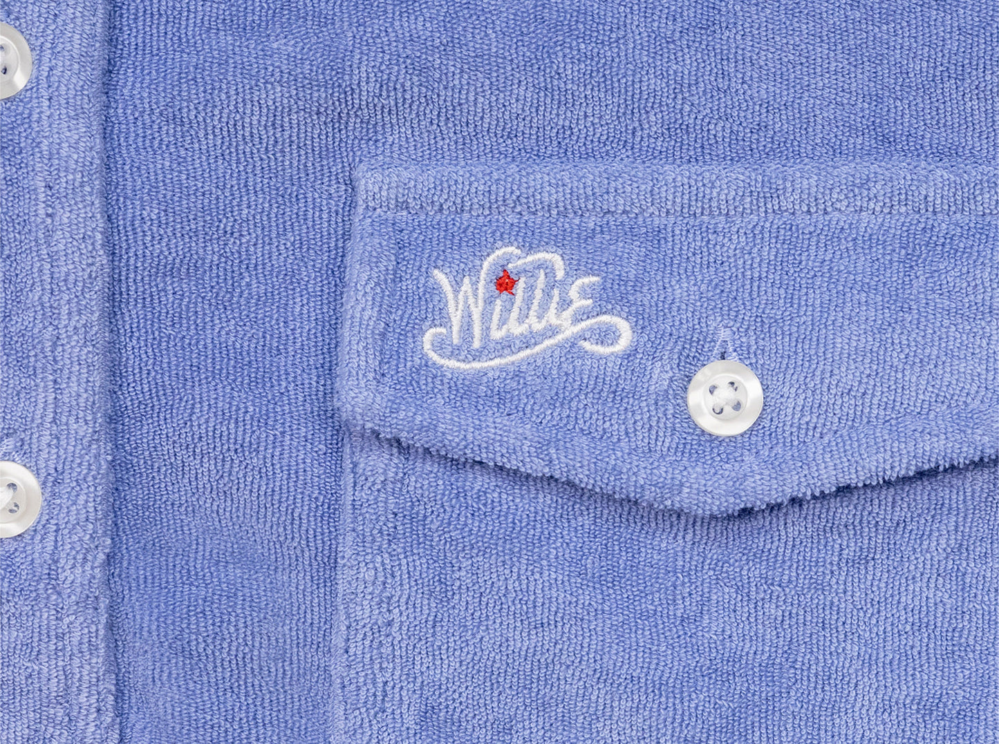 Willie Nelson Terrycloth Players Shirt - The Outlaw - Perry Winkle