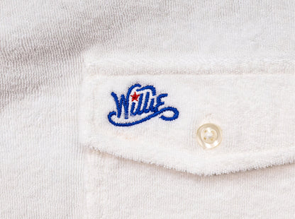 Willie Nelson Terrycloth Players Shirt - The Outlaw - White