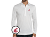 Washington State - Jacquard Long Sleeve Range Polo - Cougar - White