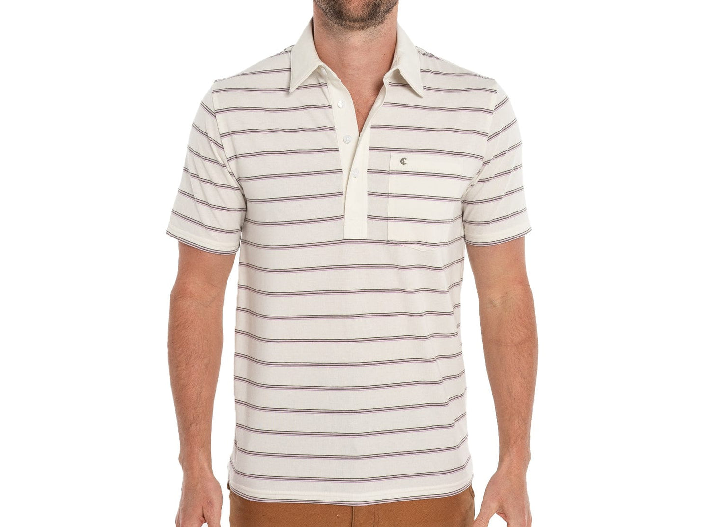 Performance Players Shirt - Cassidy Stripe - Cream