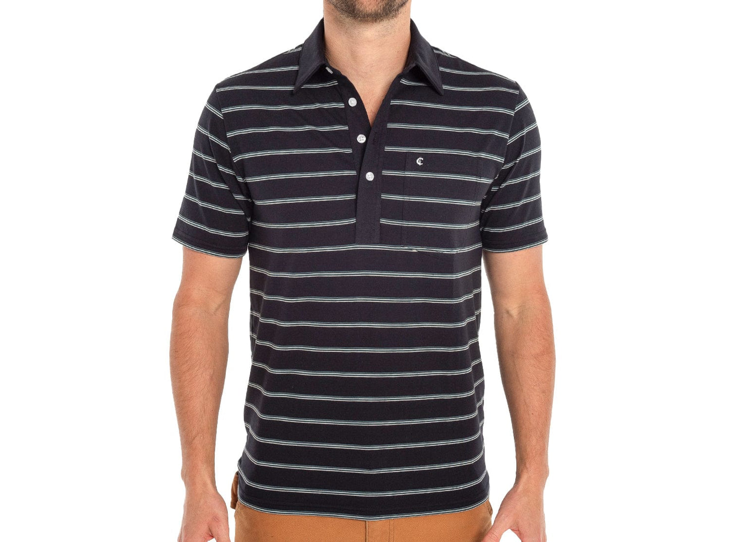 Performance Players Shirt - Cassidy Stripe - Black