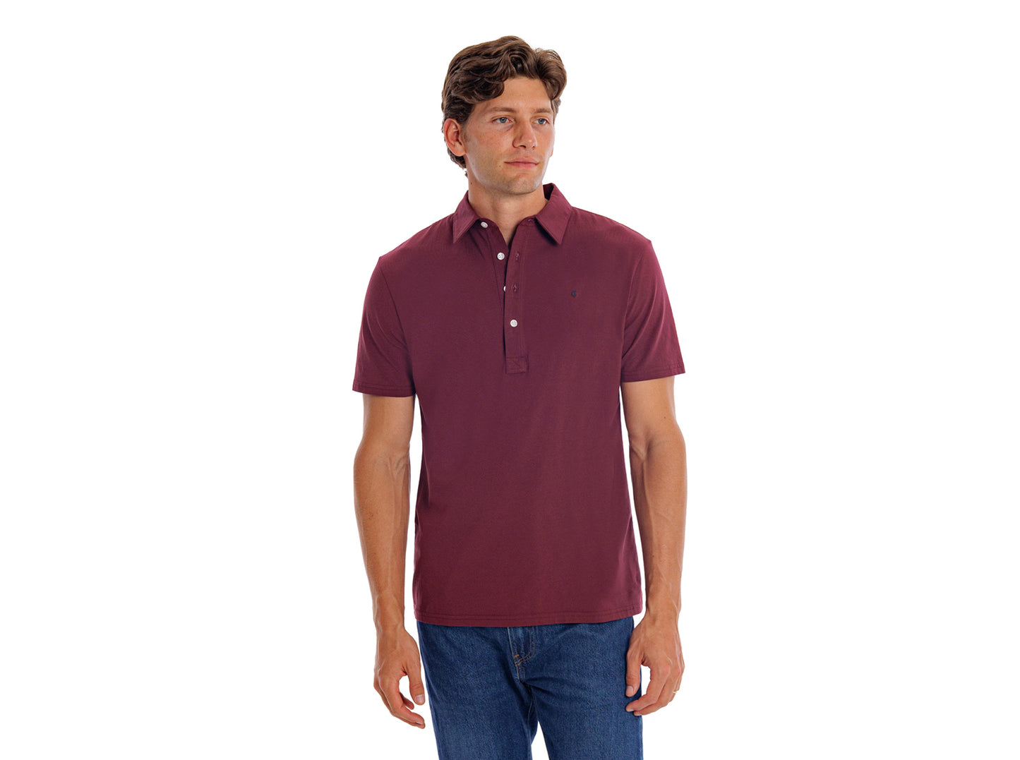 Slim Fit Top-Shelf Range Polo - Maroon
