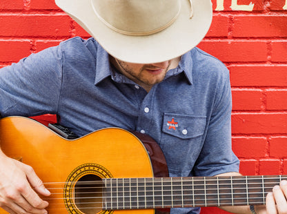 Willie Nelson Players Shirt - Willie Star - Heather Navy