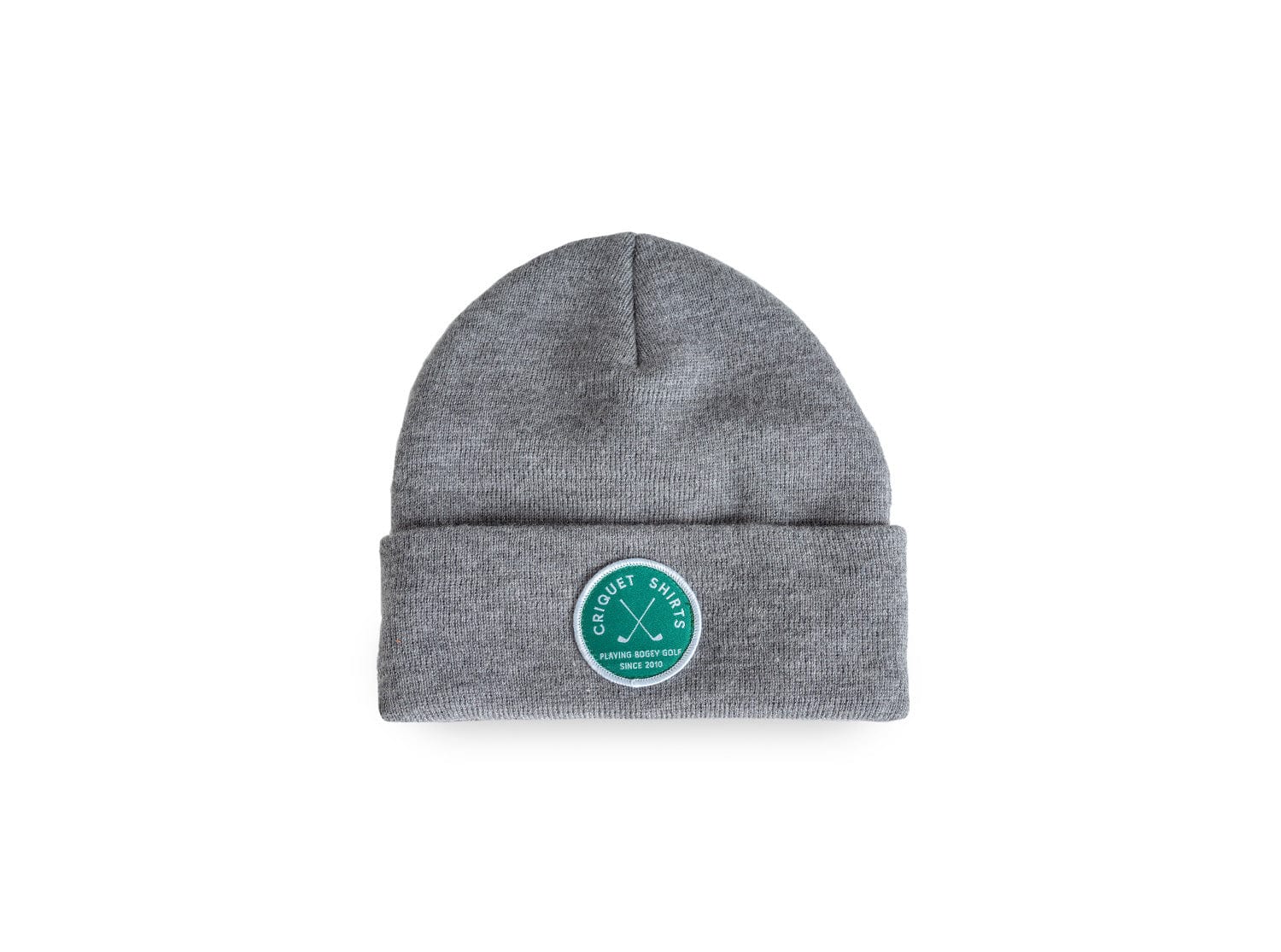 Classic Cuffed Beanie - Bogey Golf - Heather Gray