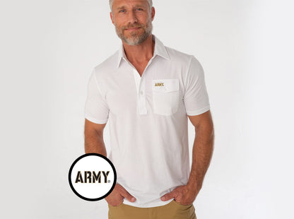Army - Coach's Performance Players Shirt - Army - White