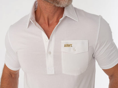 Army - Coach's Performance Players Shirt - Army - White