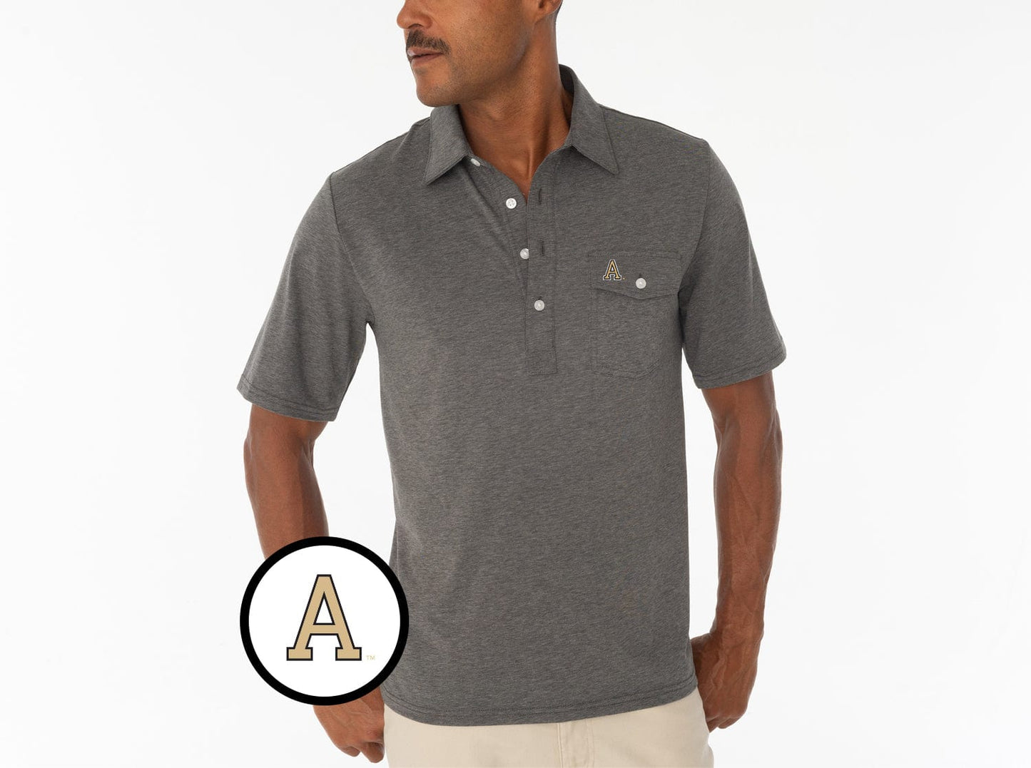 Army - Coach's Performance Players Shirt - A Mark - Heather Grey