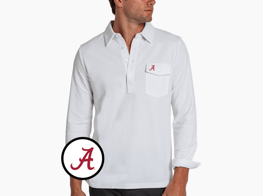 Alabama - Long Sleeve Players Shirt - A - White