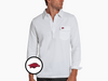 Arkansas - Long Sleeve Players Shirt - Hog - White