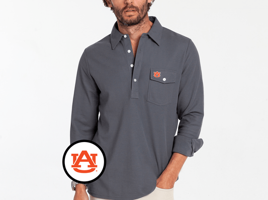Auburn - Long Sleeve Players Shirt - AU - Blue Steel