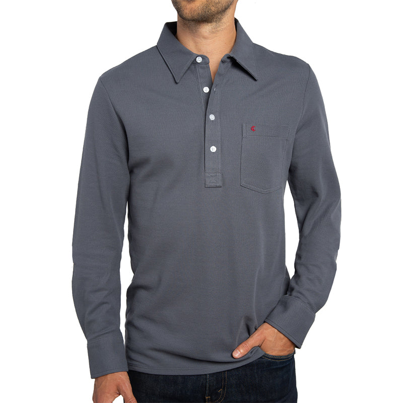 Men Crisscross Full Sleeve Comfortable Slim-fit Midwinter Shirt Pure Color