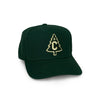 Structured Hat - Evergreen Felt Patch - Green Twill