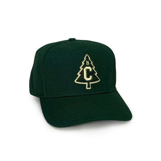 Structured Hat - Evergreen Felt Patch - Green Twill
