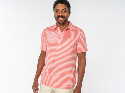 Easy Knit Players Shirt - Heather Coral