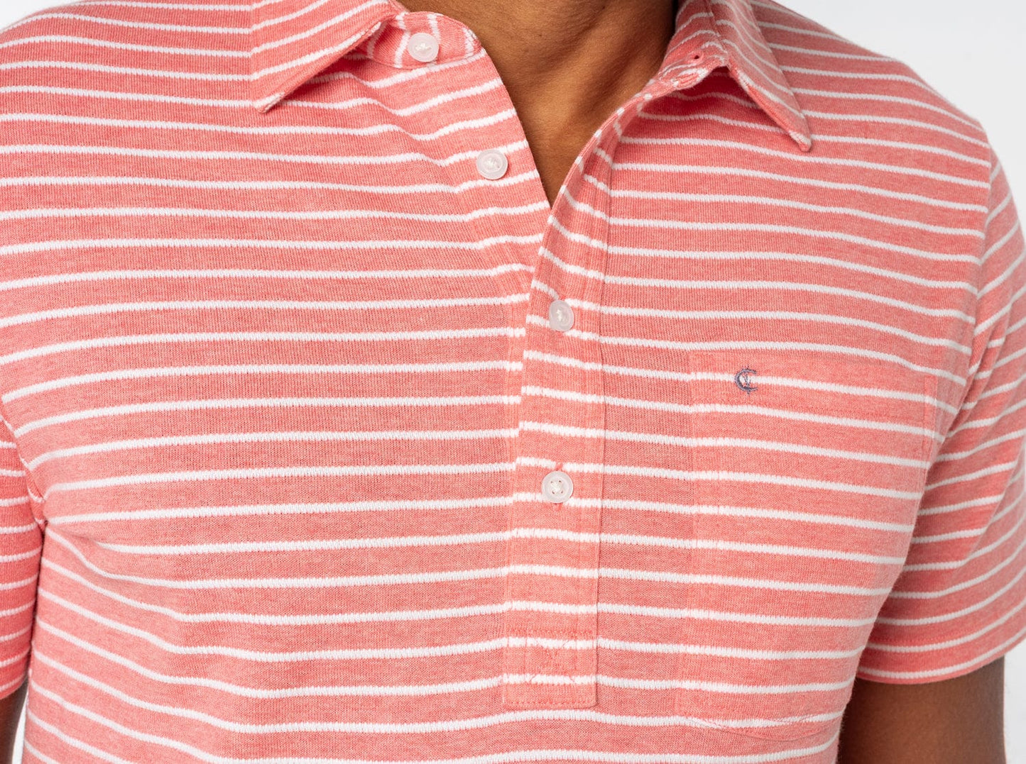 Easy Knit Players Shirt - Heather Coral