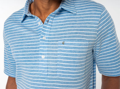 Easy Knit Players Shirt - Heather Blue