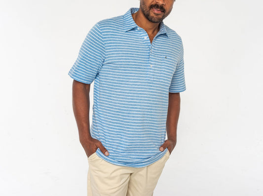 Easy Knit Players Shirt - Heather Blue