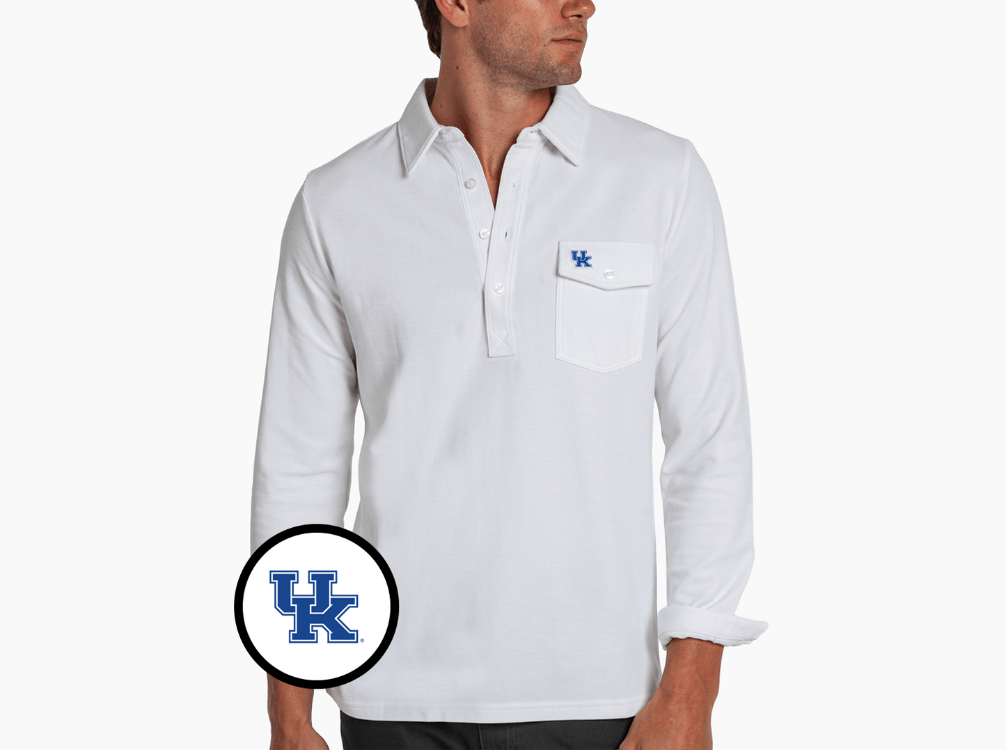 Kentucky - Long Sleeve Players Shirt - UK Icon - White
