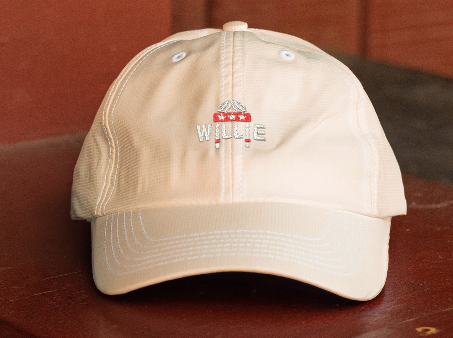 Willie Nelson Unstructured Hat - Willie Braids - Khaki