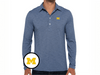 Michigan - Brrr Long Sleeve Range Polo - M Logo - Riviera