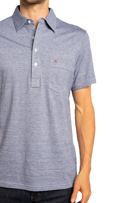 Slim Fit Classic Players Shirt - Navy Microstripe – Criquet Shirts