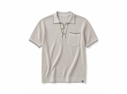 Bungalow Sweater Polo - Natural
