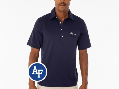 Air Force - Coach's Performance Players Shirt - Interlock - Navy