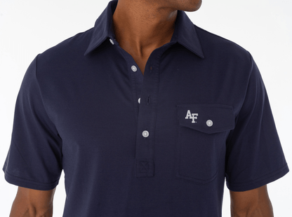 Air Force - Coach's Performance Players Shirt - Interlock - Navy
