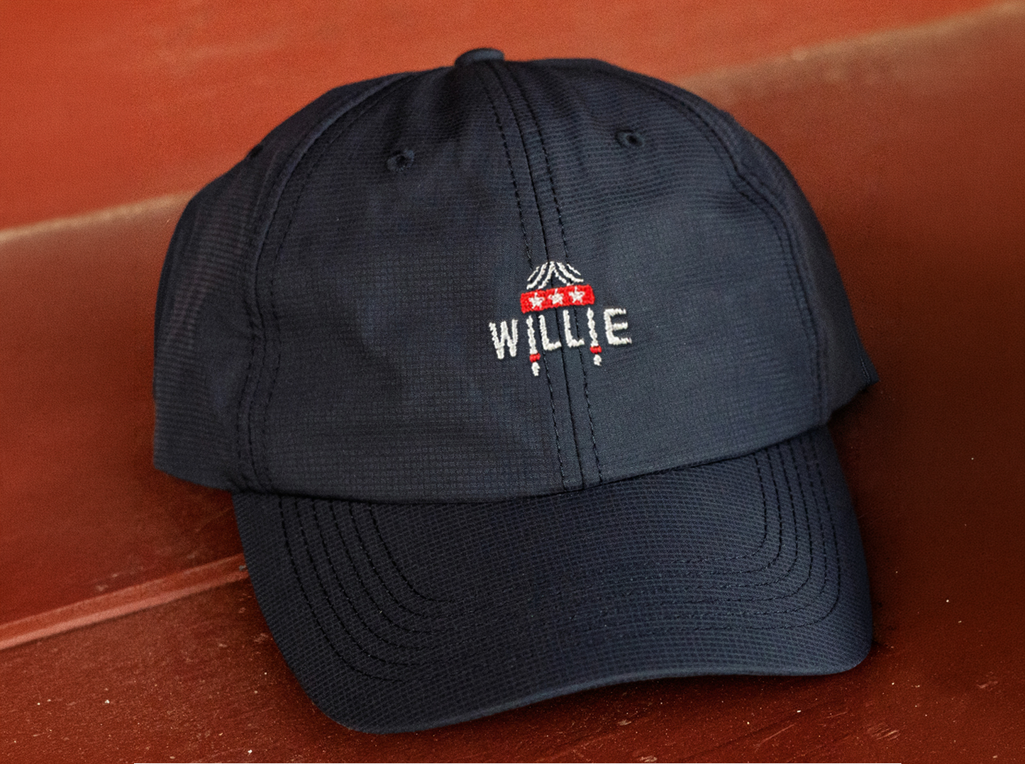 Willie Nelson Unstructured Hat - Willie Braids - Navy