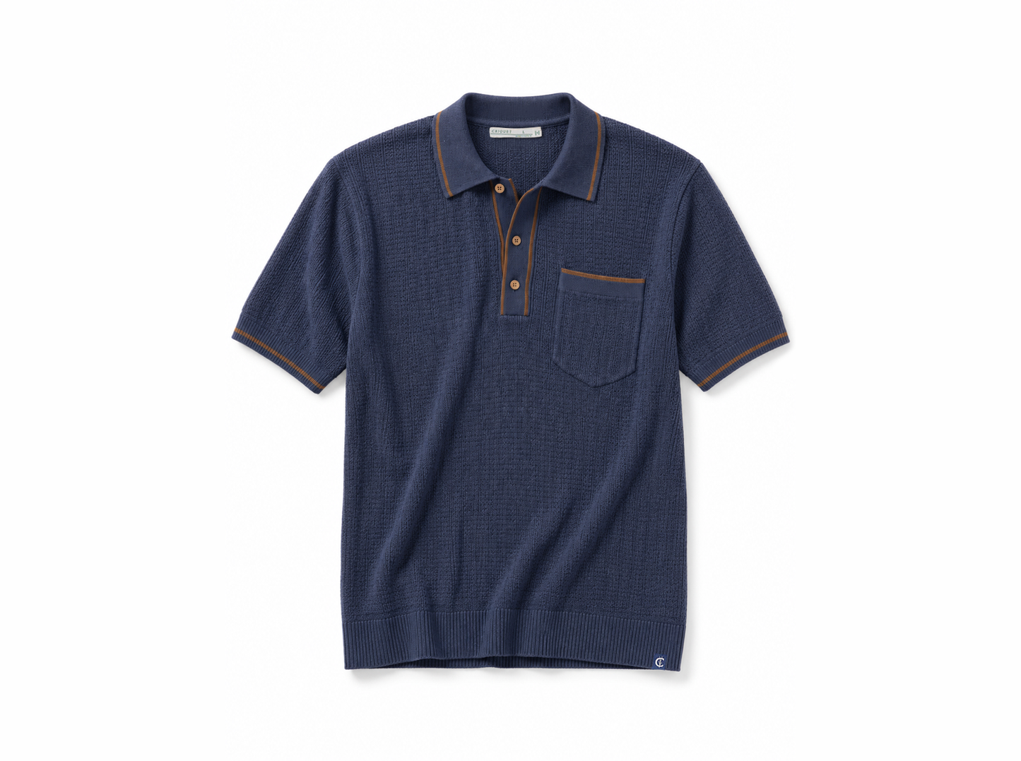 Bungalow Sweater Polo - Dusk
