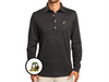 Oregon - Jacquard Long Sleeve Range Polo - Duck - Black