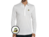 Oregon - Jacquard Long Sleeve Range Polo - Duck - White