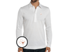 Texas - Jacquard Long Sleeve Range Polo - State Horn - White