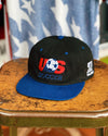 US Soccer Retro 1993 6-Panel Snapback - BLACK & NAVY