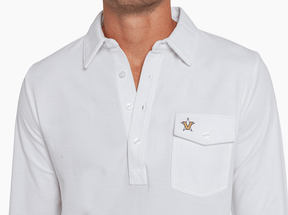 Vanderbilt - Long Sleeve Players Shirt - V in Star - White