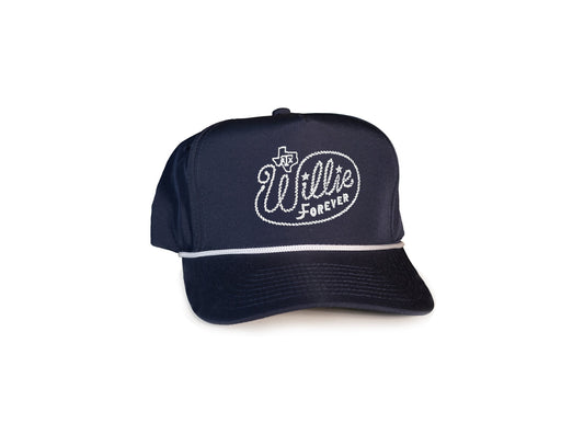 Willie Nelson Rope Hat - Willie Forever Lasso - Navy