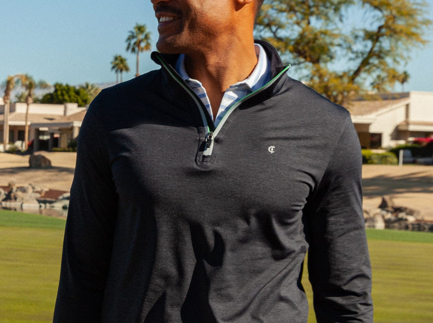 Feather Performance Pullover - Heather Black