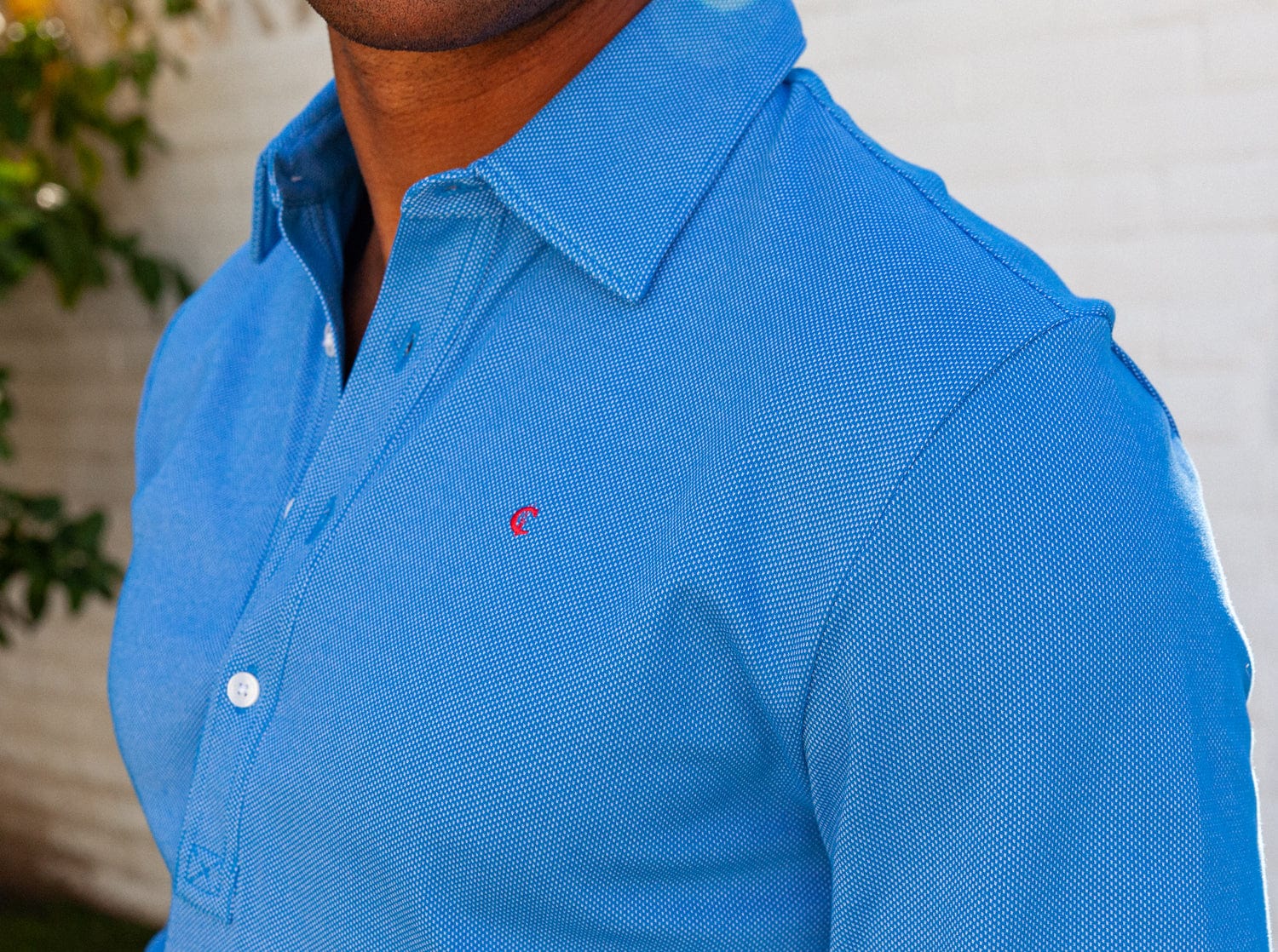 Long Sleeve Range Polo - Blue - Secondary