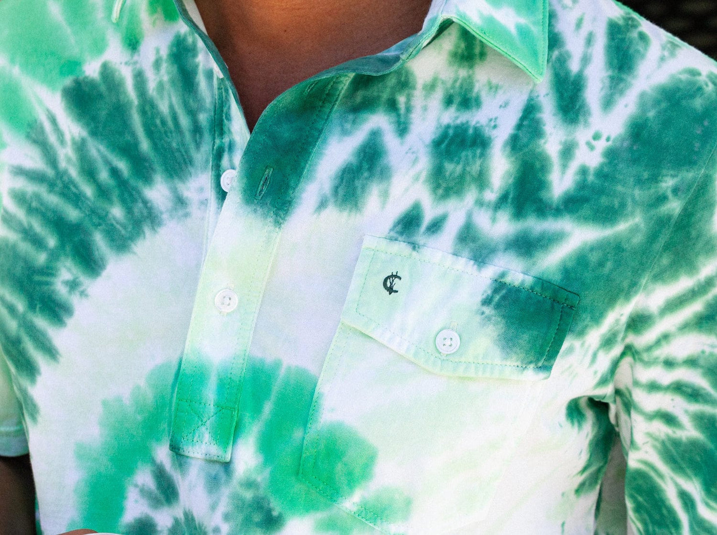 Limited Edition Classic Players Shirt - Irish Green Tie Dye