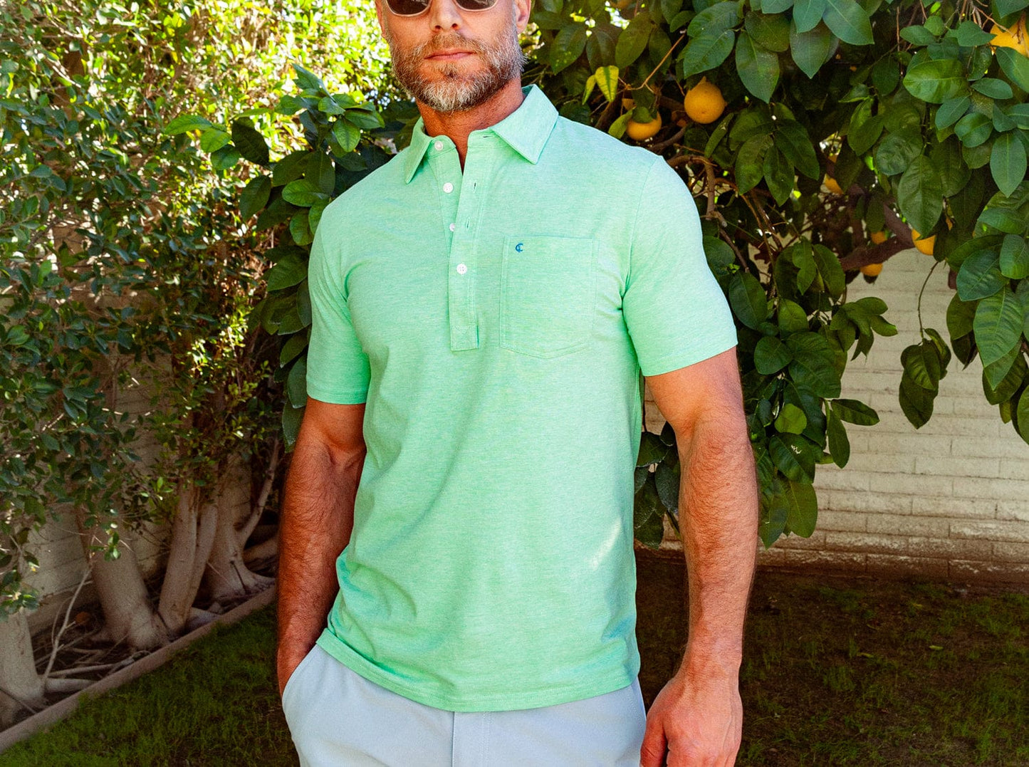 Top-Shelf Players Shirt - Lime Microstripe