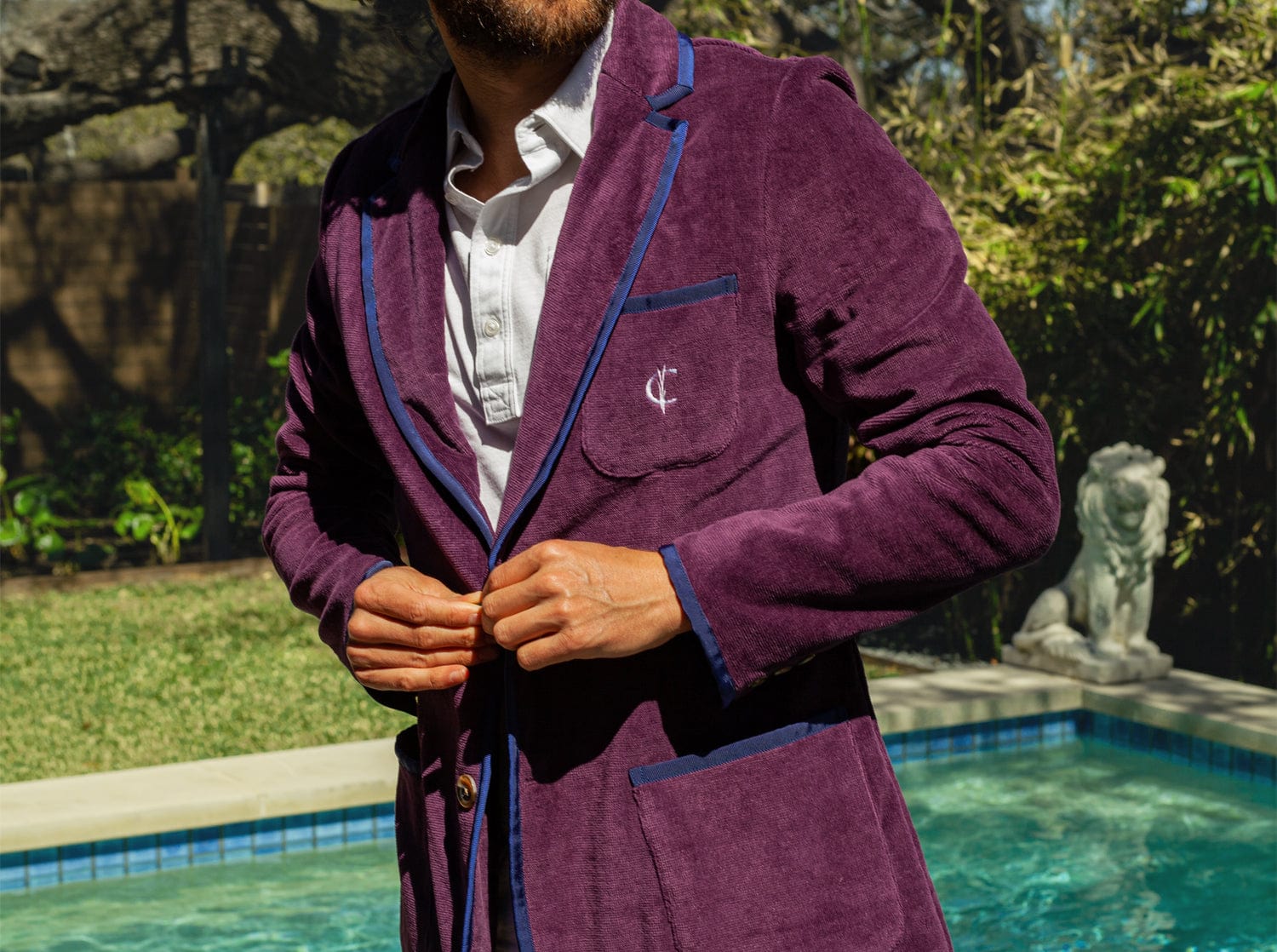 The Criquet Toweling Blazer - Purple Kush - Secondary