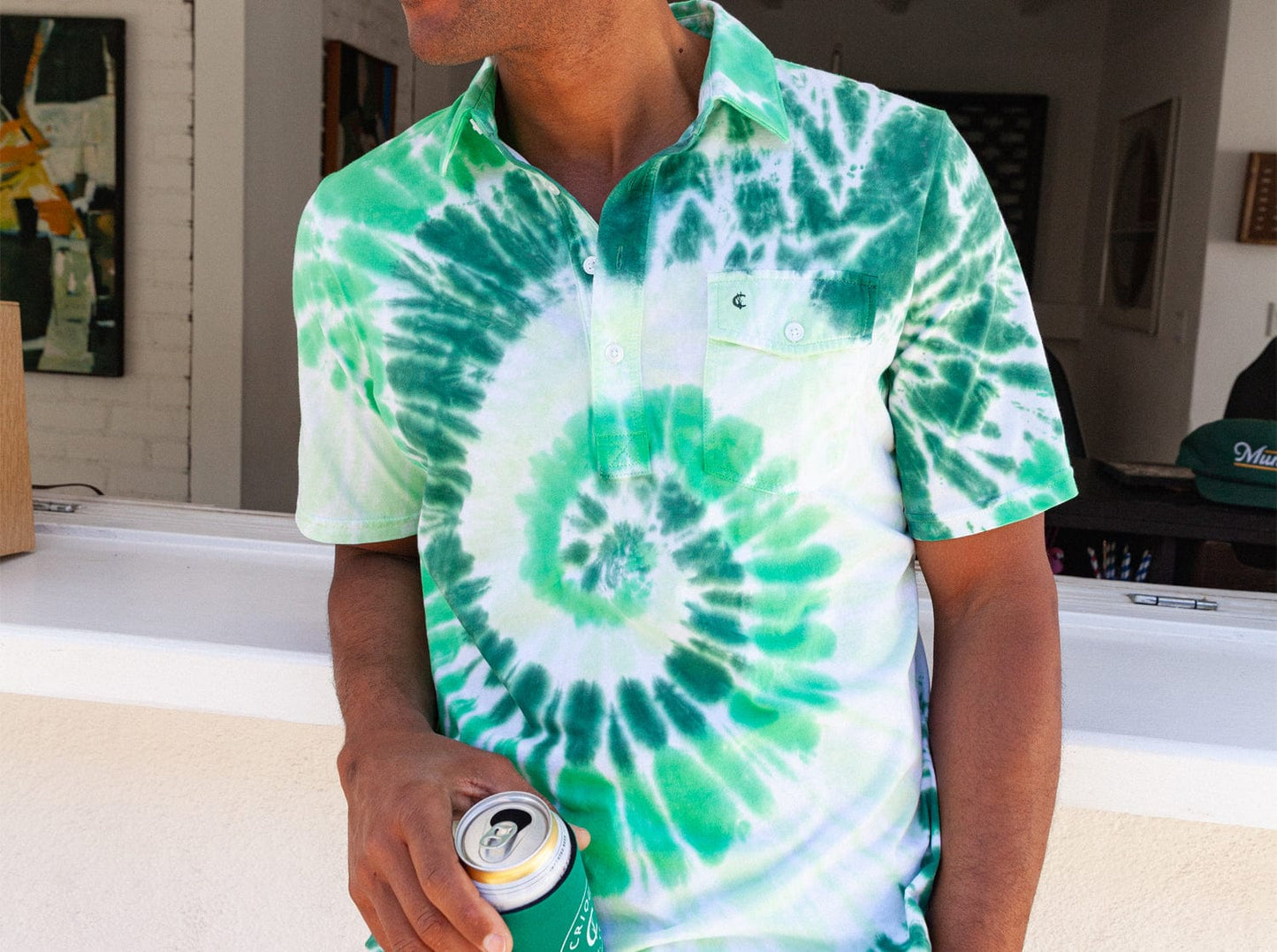 Limited Edition Classic Players Shirt - Irish Green Tie Dye