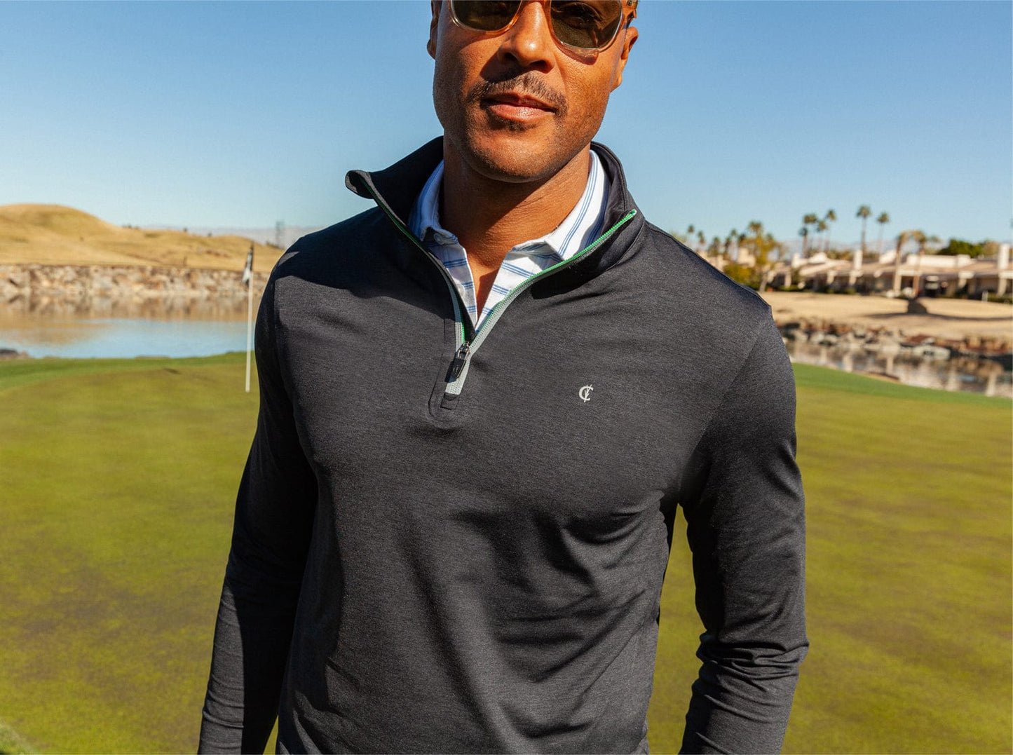 Feather Performance Pullover - Heather Black