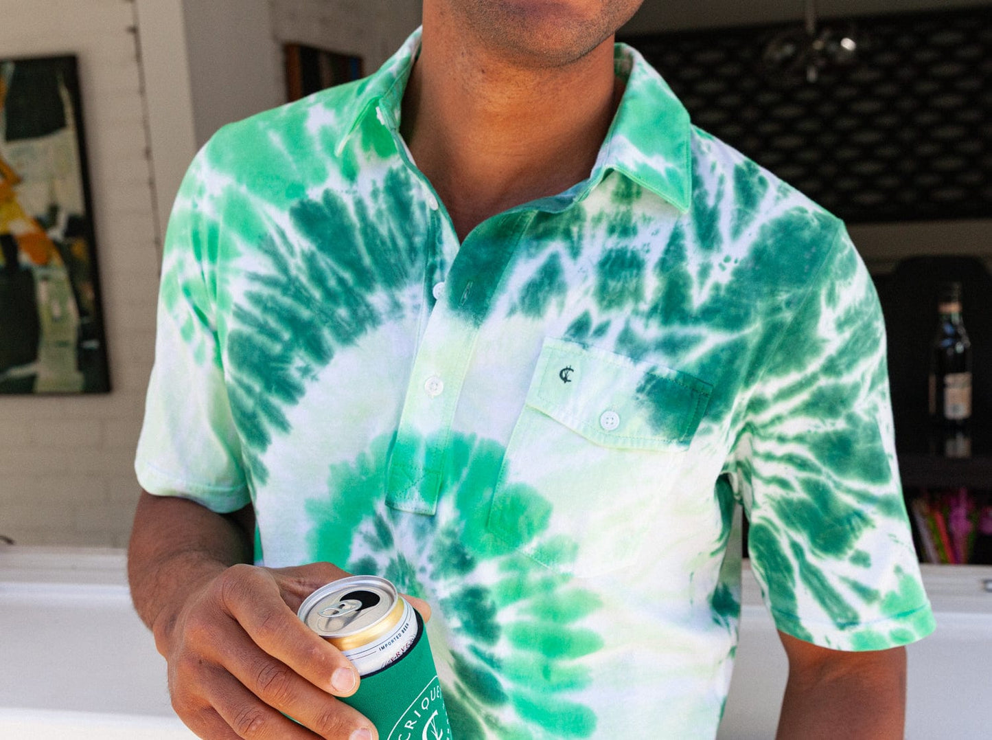 Limited Edition Classic Players Shirt - Irish Green Tie Dye