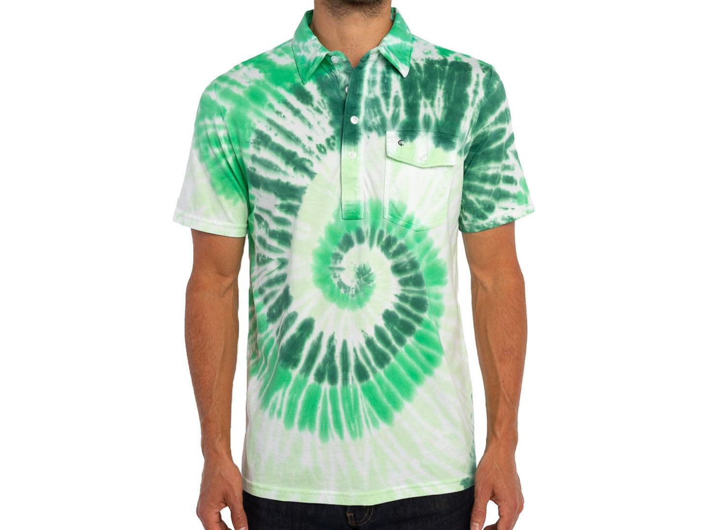Spiral Clover Irish Green Tie Dye T-Shirt – Bewild