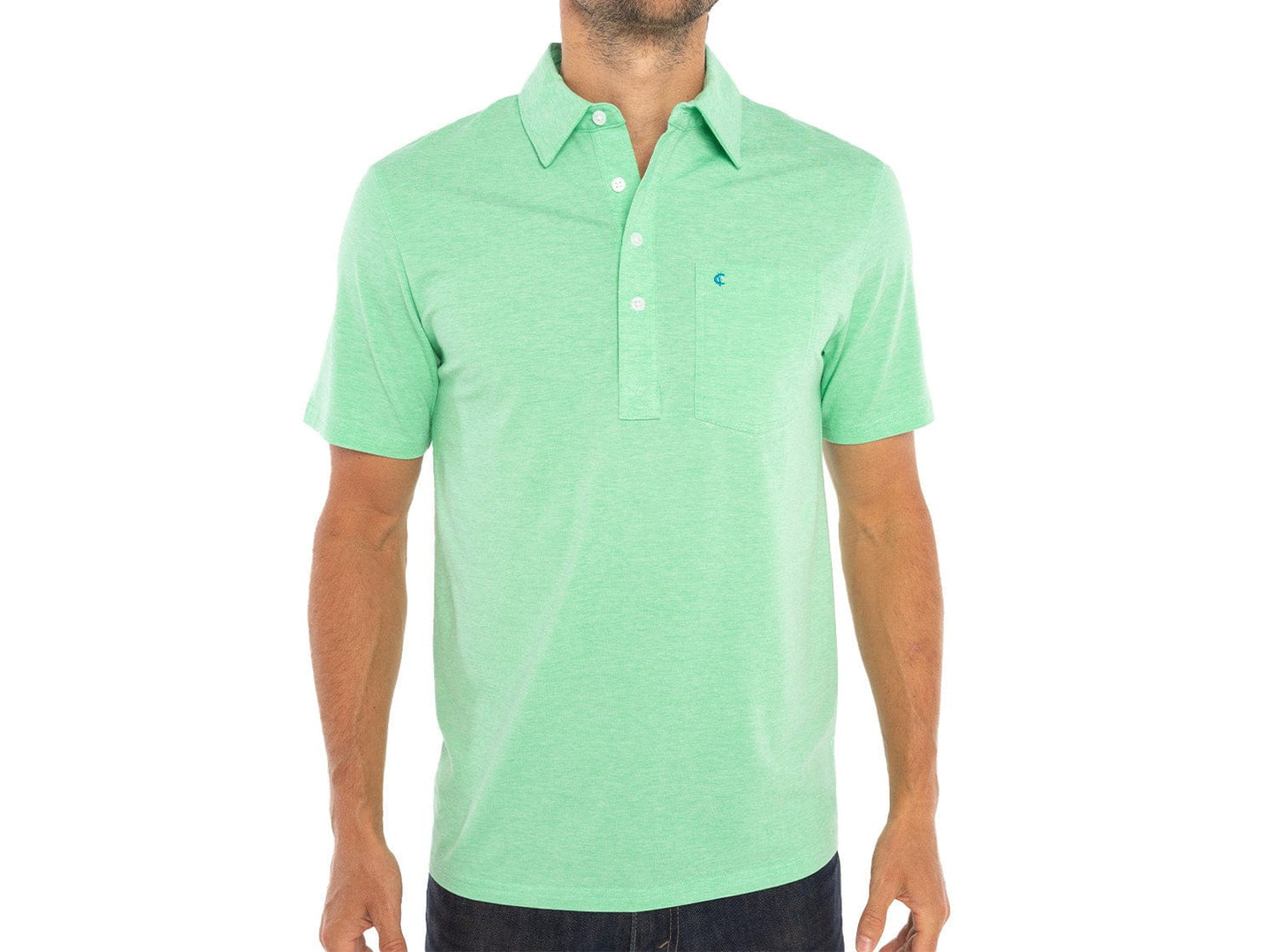 Top-Shelf Players Shirt - Lime Microstripe