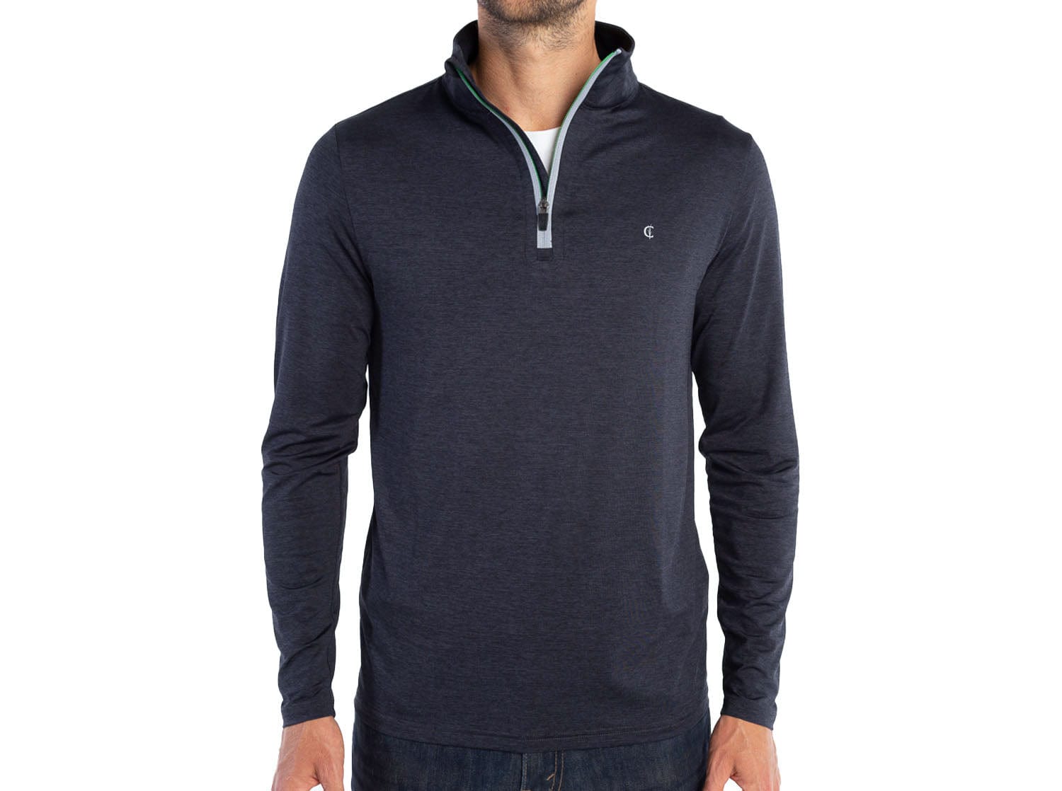 Feather Performance Pullover - Heather Black