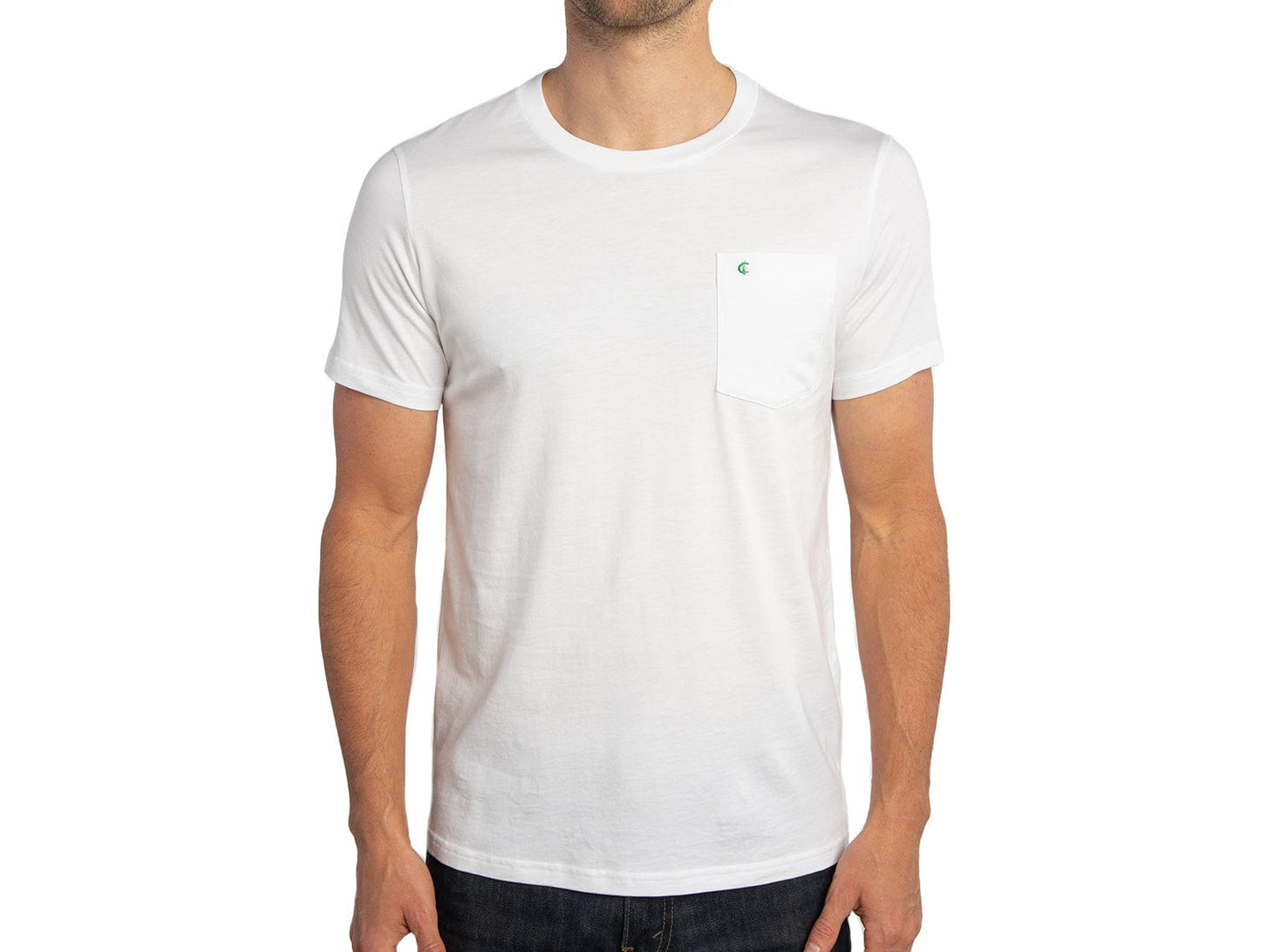 RIBBED TERRY TEE  CLOUD WHITE - GOOD AMERICAN