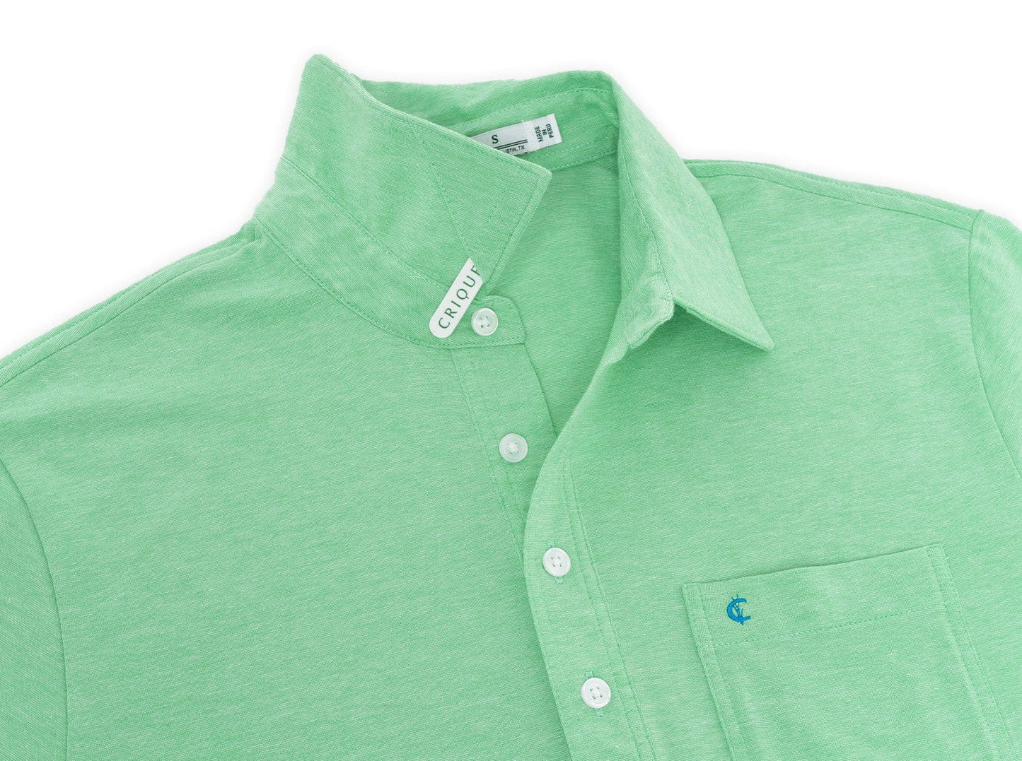 Top-Shelf Players Shirt - Lime Microstripe